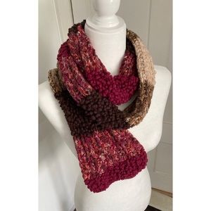 💐 3/$12 Nubby chenille scarf color block